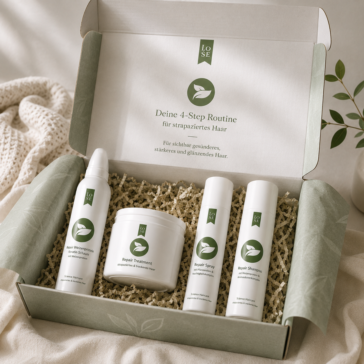 Ultra Repair Muster-Set – Box mit allen vier Produkten